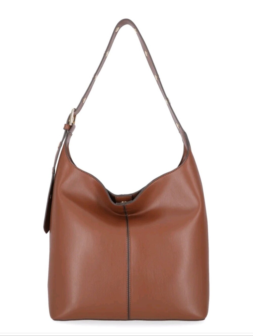 NWT,Time And Tru Large Tote With Gold Accents,Congac Color